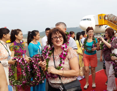 250 khách du lịch Nga đến sân bay Phú Quốc
